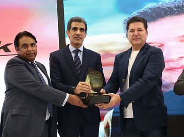 Receiving the Recognition of Excellence award